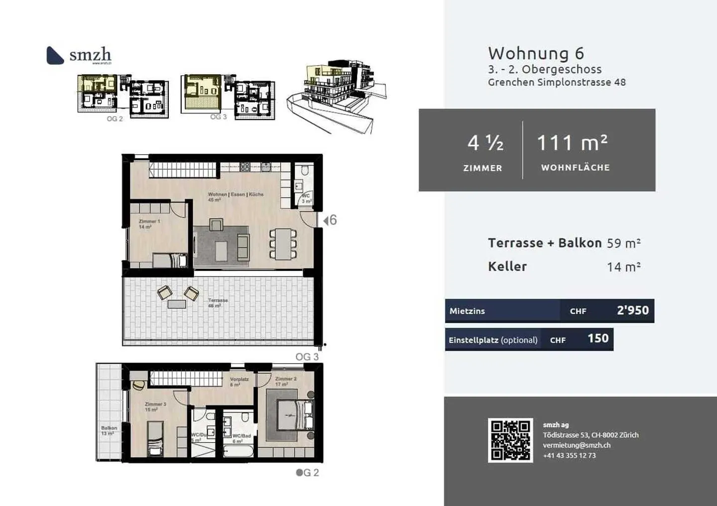 Luxurious 4.5-room maisonette for rent in Grenchen - Photo 2 of 12