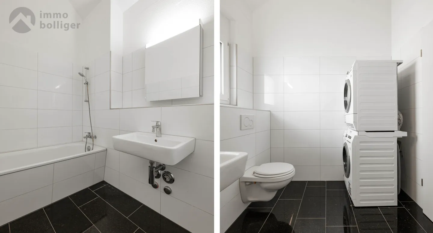 Stylish living above the rooftops – Attic apartment in Reinach - Photo 12 of 13