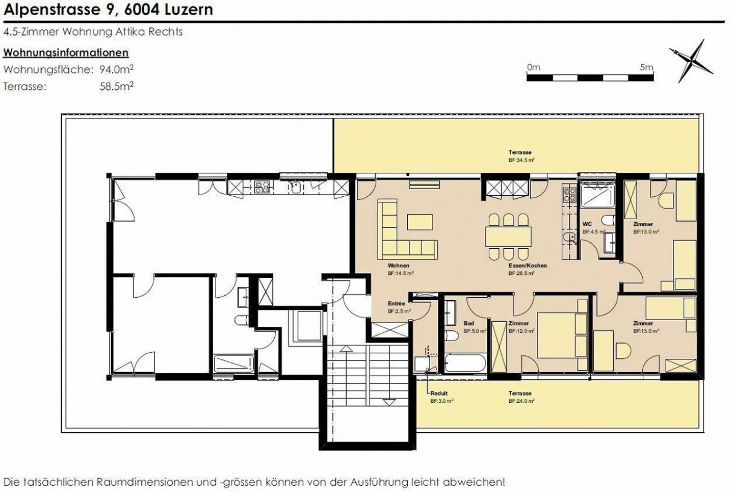 This apartment will leave you speechless - 4.5 room penthouse apartment in Lucerne - Photo 12 of 12