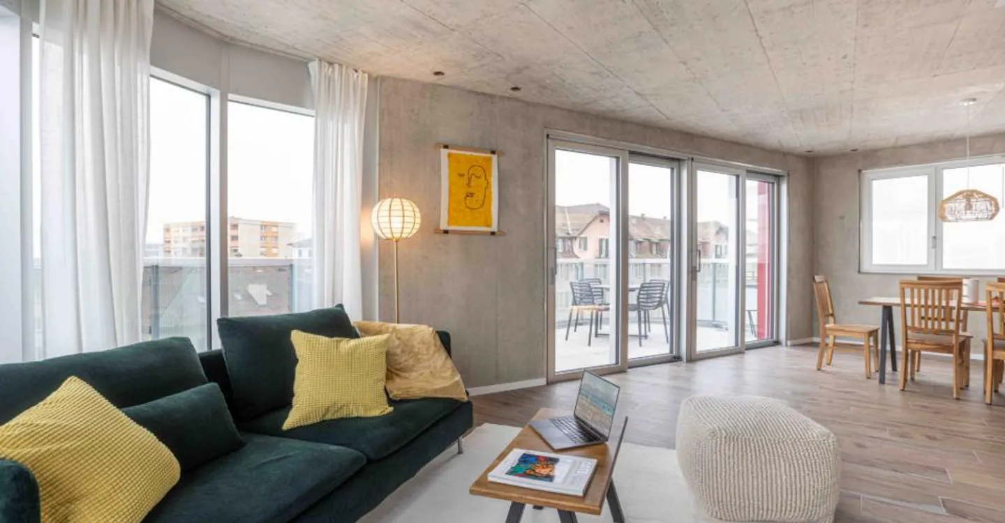 Appartement Premium en Rooftop de 2 Chambres avec Terrasse de 36 m² et Vue sur les Alpes - Crissier, L - Photo 2 sur 9