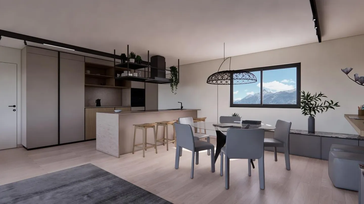 BELLINZONA - APPARTAMENTO ESCLUSIVO DI 4,5 LOCALI CON GRANDE TERRAZZA - Foto 1 di 6