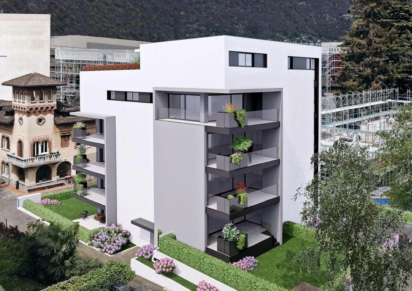 BELLINZONA - APPARTAMENTO ESCLUSIVO DI 4,5 LOCALI CON GRANDE TERRAZZA - Foto 5 di 6