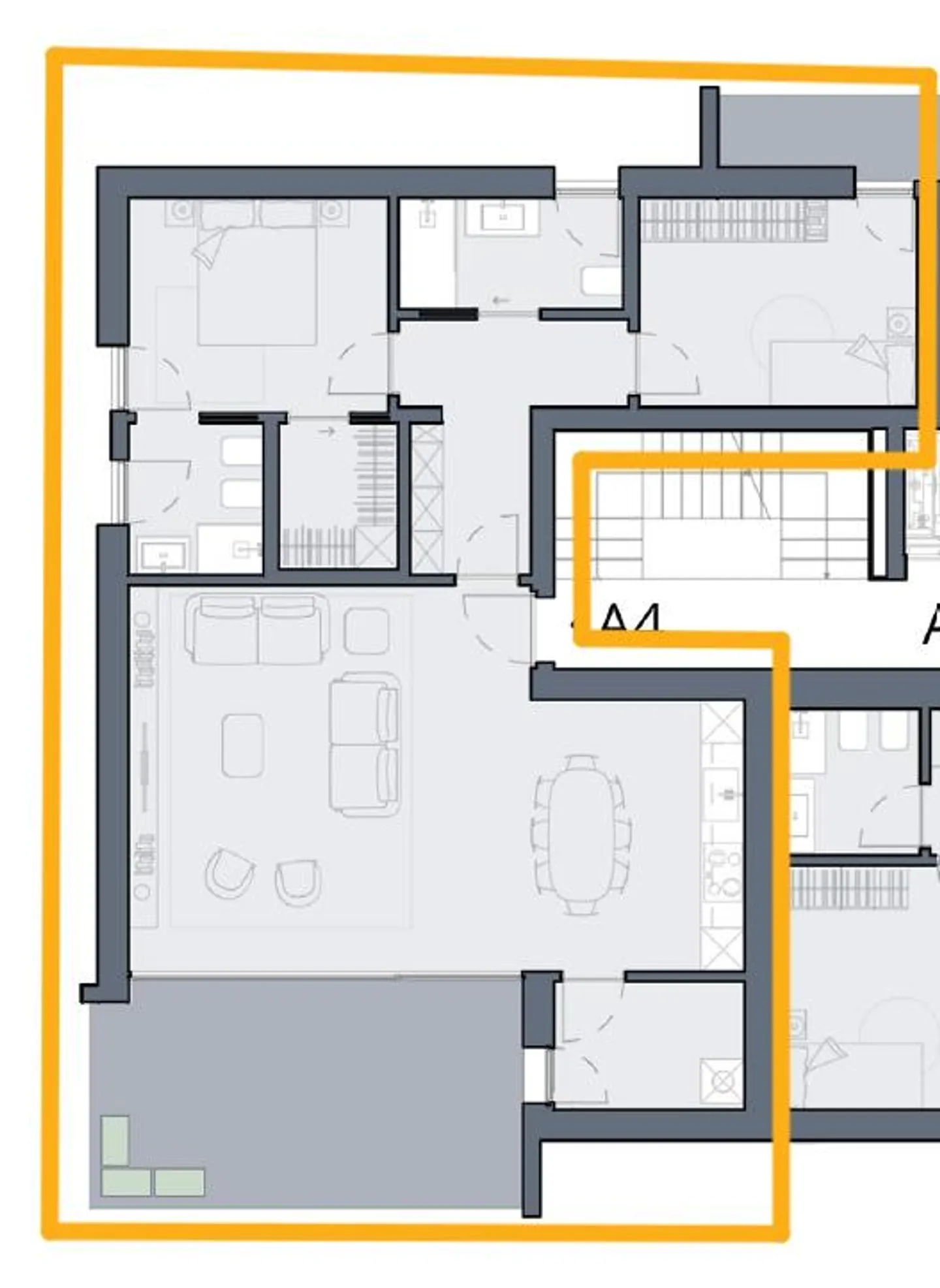 BELLINZONA - NUOVO APPARTAMENTO 3.5 STANZE CON GRANDE BALCONE IN VENDITA - Foto 5 di 7
