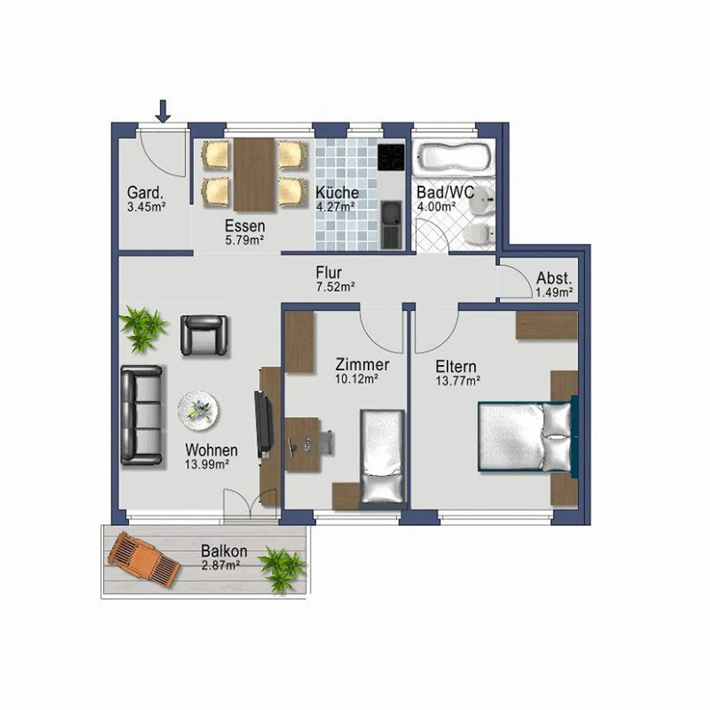 Charmante Wohnung in Bülach - Foto 7 von 9