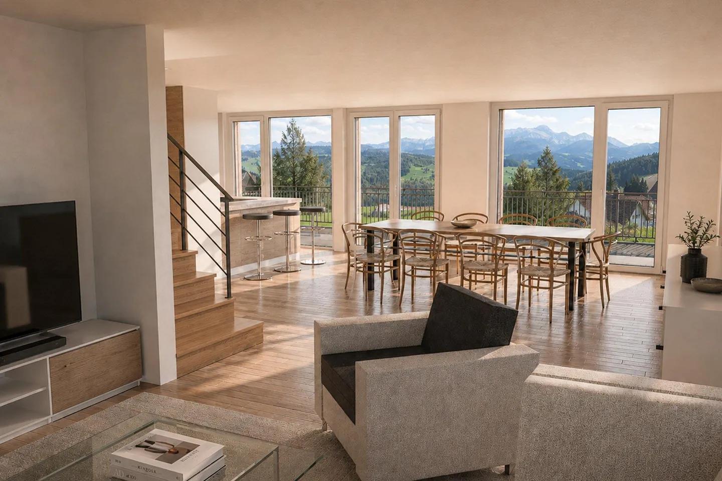 Nuova costruzione di casa trifamiliare Harschwendi – Appartamento Ovest - Foto 2 di 5