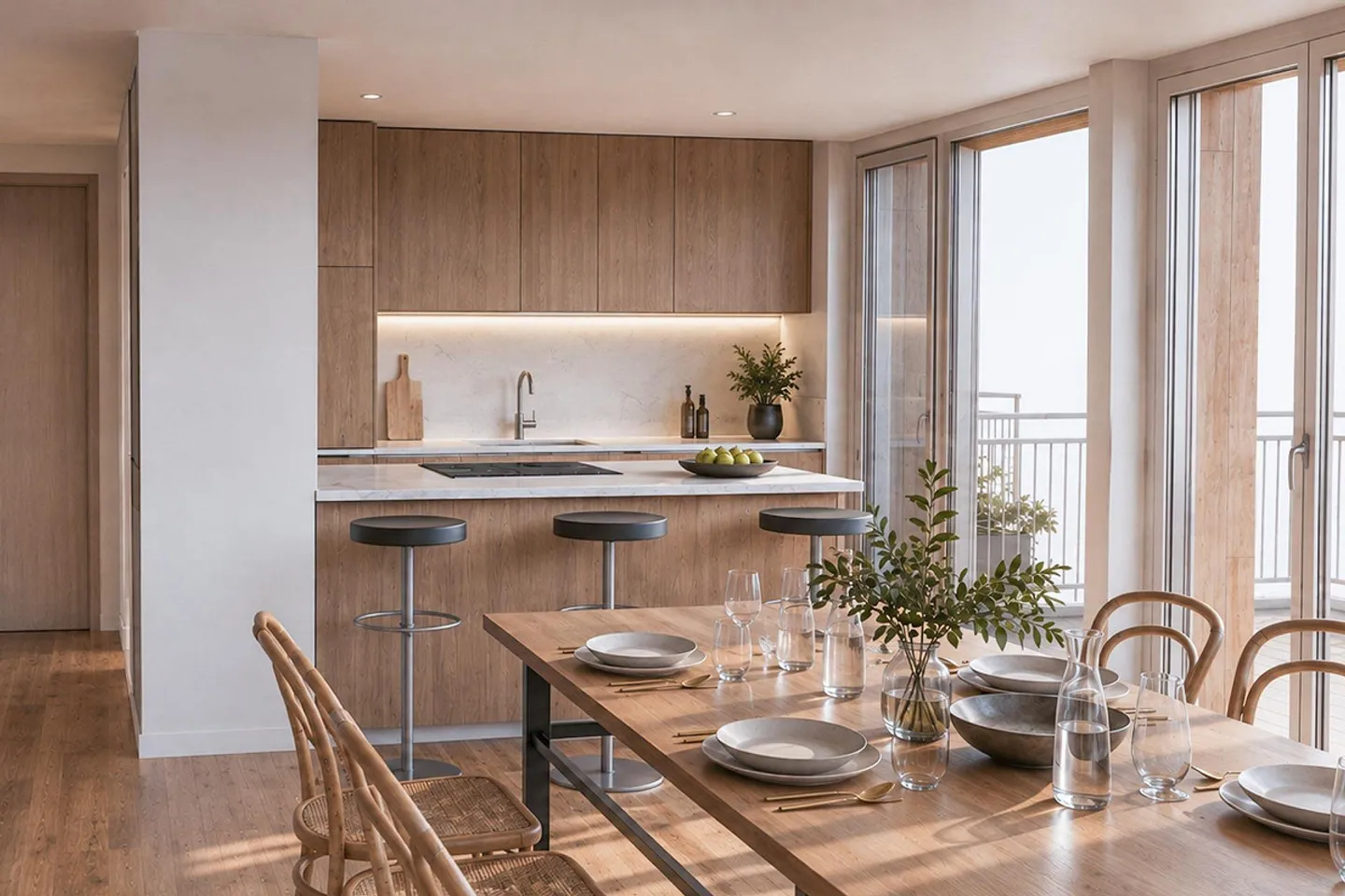 Nuova costruzione di casa trifamiliare Harschwendi – Appartamento Ovest - Foto 4 di 5