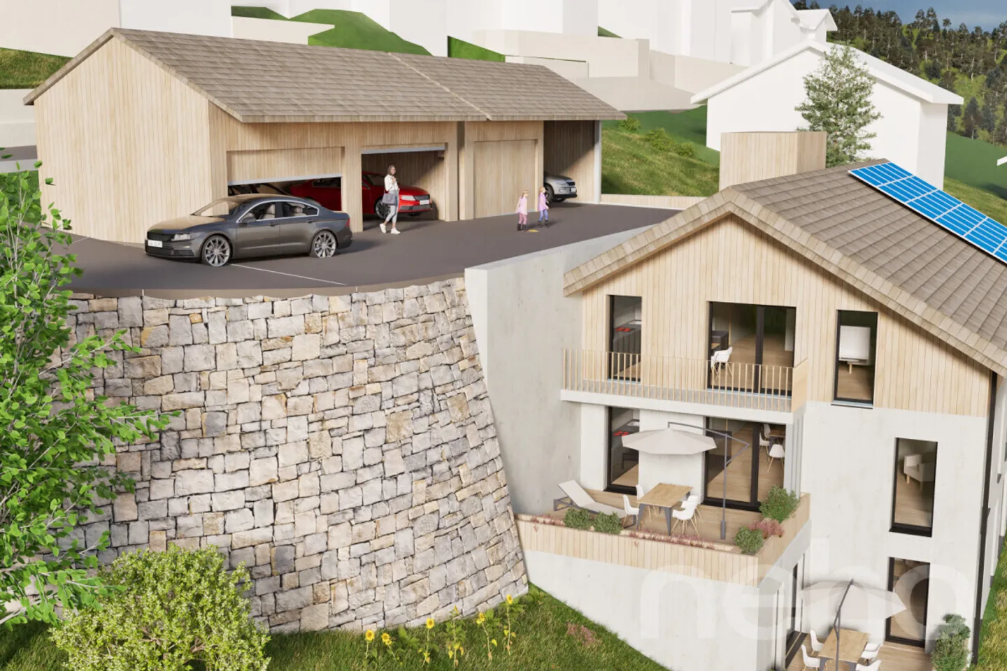 3,520 m² Development Site with Project Study in Davos Wiesen - Photo 8 of 8