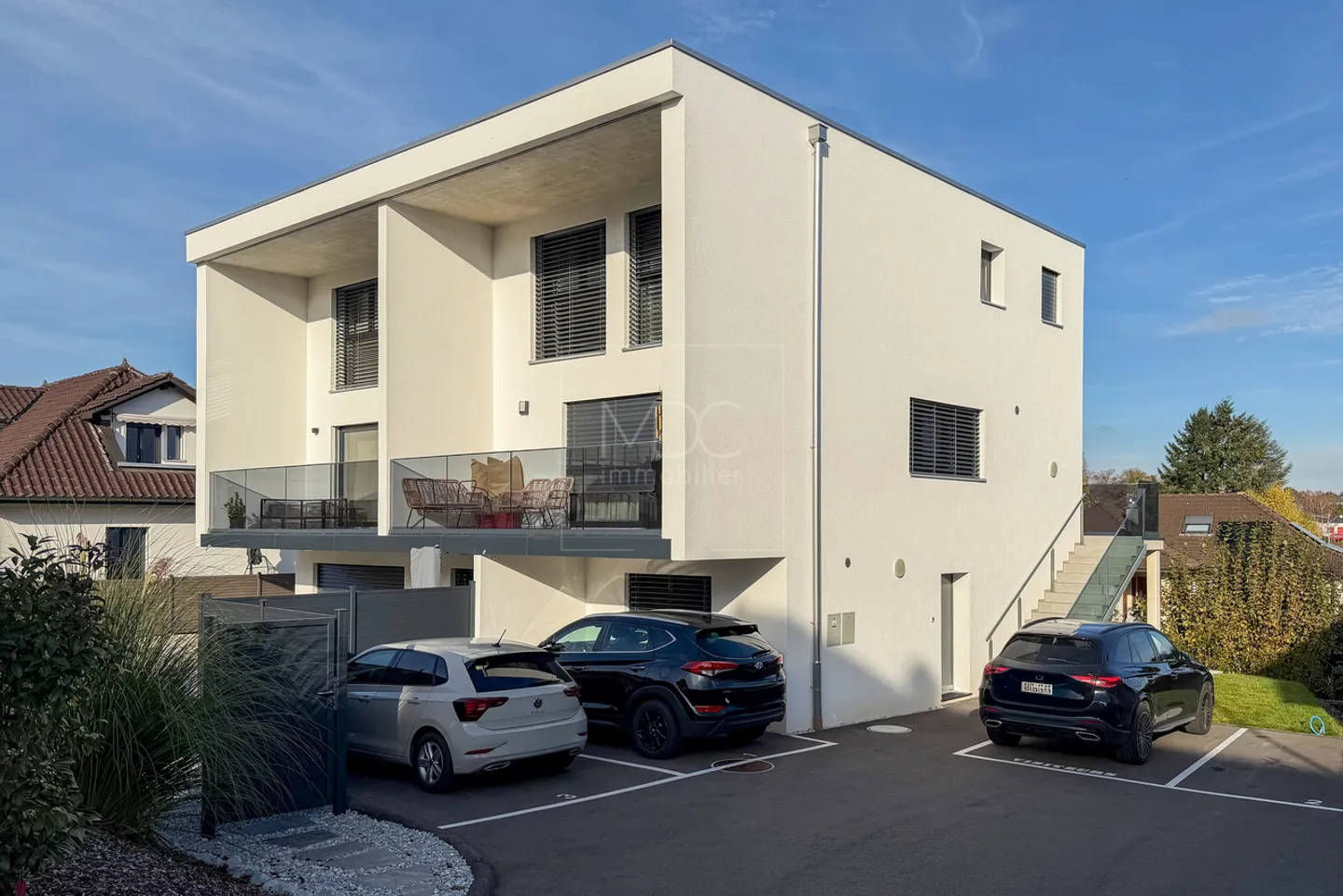 Bellissimo duplex in nuovo edificio a Corminboeuf - Foto 1 di 13