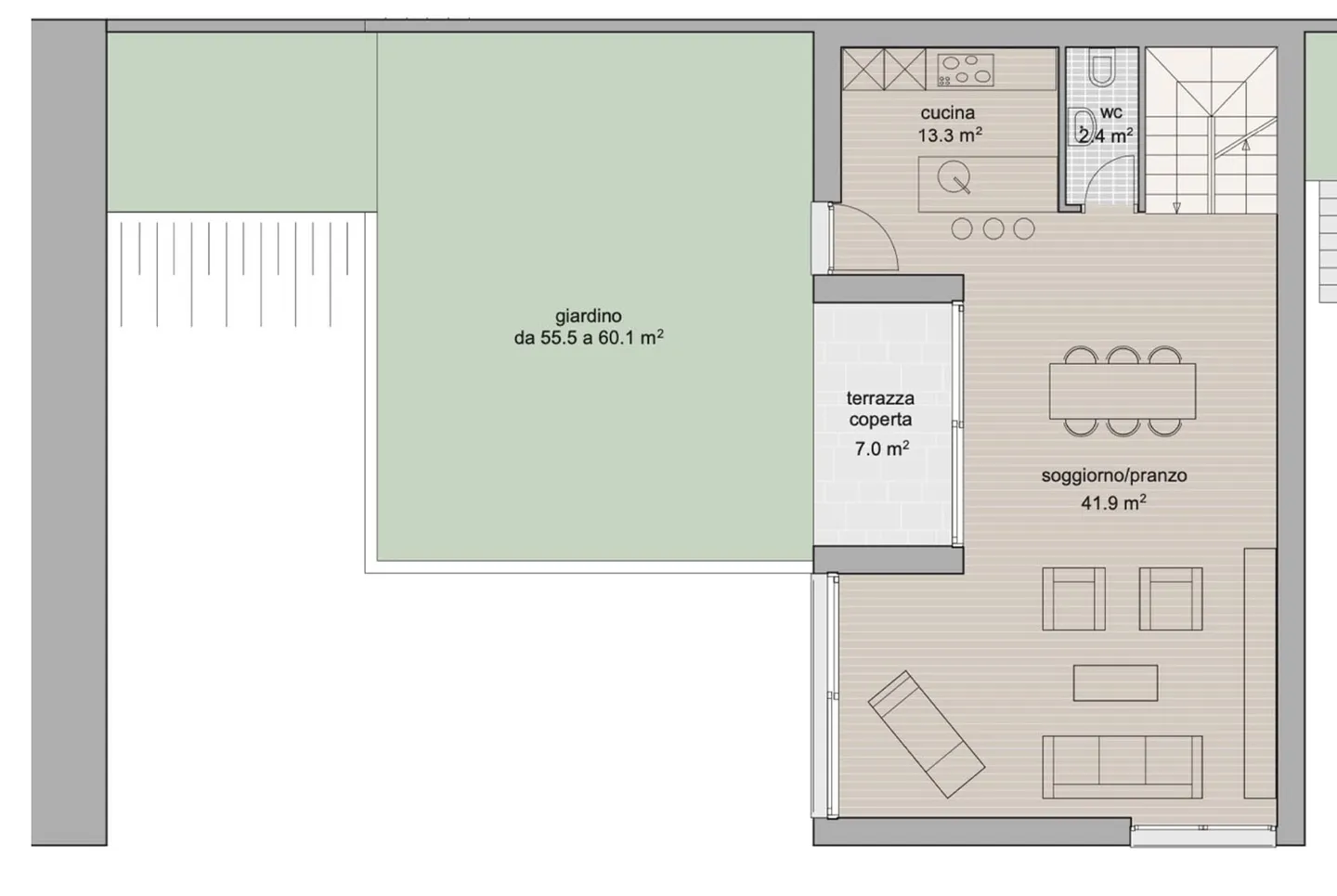 MODERNE VILLA 4.5 ZIMMER MIT GROSSEM GARTEN IN COLLINA D'ORO - Foto 10 von 13