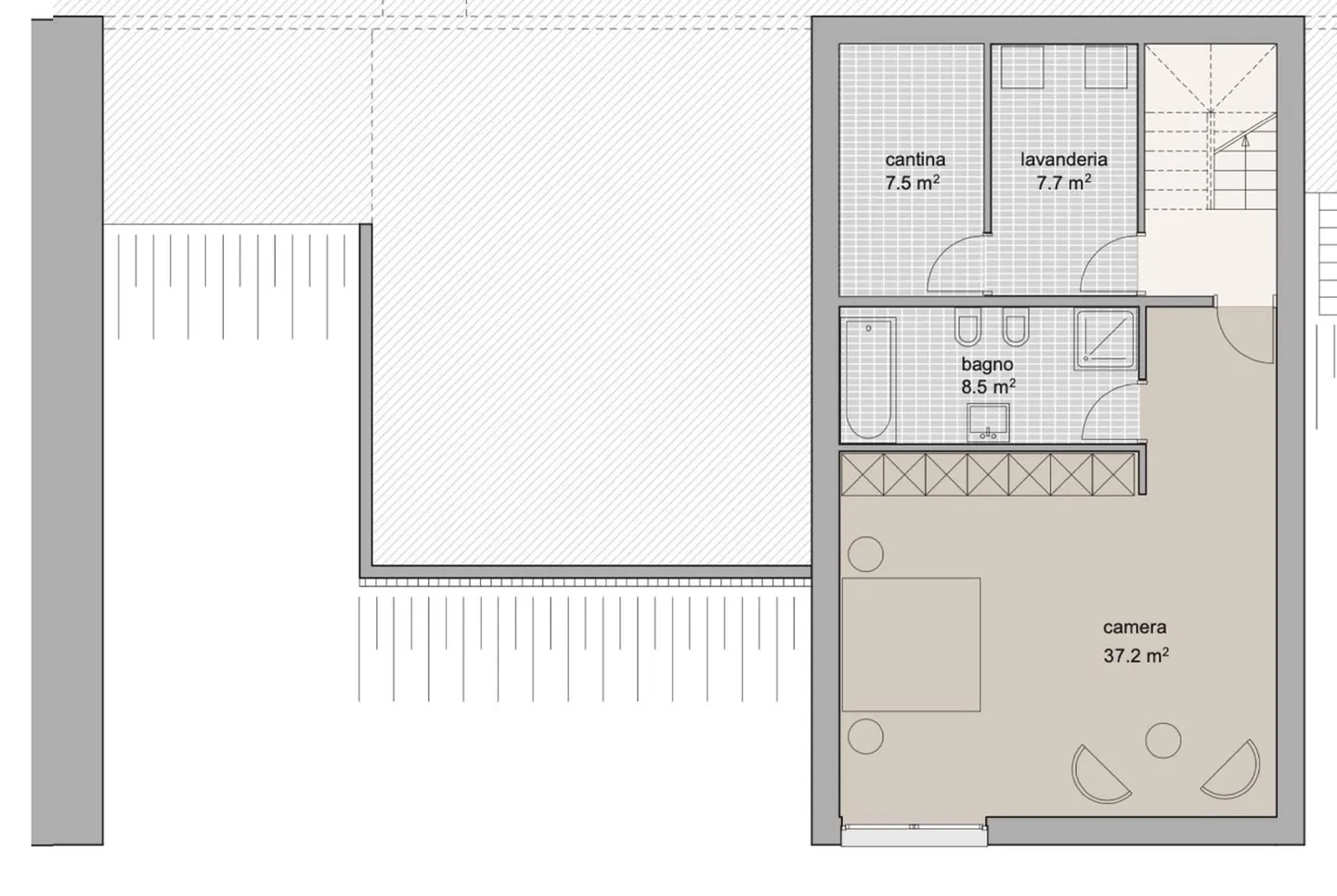MODERNE VILLA 4.5 ZIMMER MIT GROSSEM GARTEN IN COLLINA D'ORO - Foto 11 von 13
