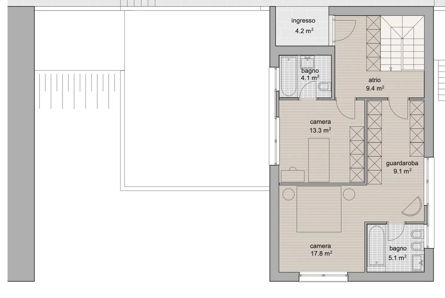 MODERNE VILLA 4.5 ZIMMER MIT GROSSEM GARTEN IN COLLINA D'ORO - Foto 12 von 13