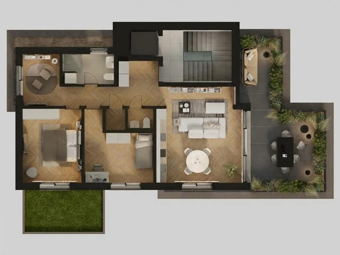 Above the rooftops of Sursee – Your attic home with a large terrace - Photo 7 of 7