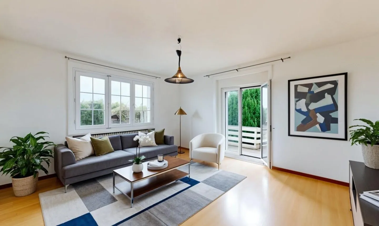 Schönes Zweifamilienhaus mit integriertem Garagen und sonnigem Garten! - Foto 4 von 13