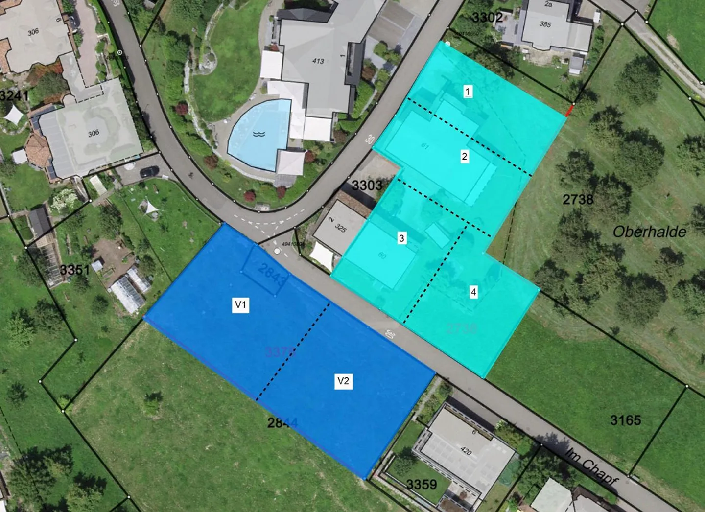 Exklusives Bauland mit Panoramasicht - Foto 2 von 2