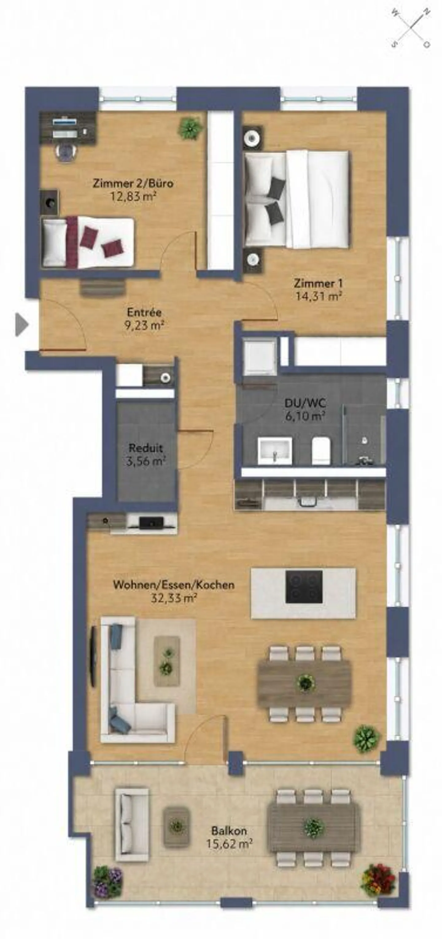 Prima locazione - Appartamento nuovo esclusivo di 3½ locali con generoso... - Foto 5 di 5