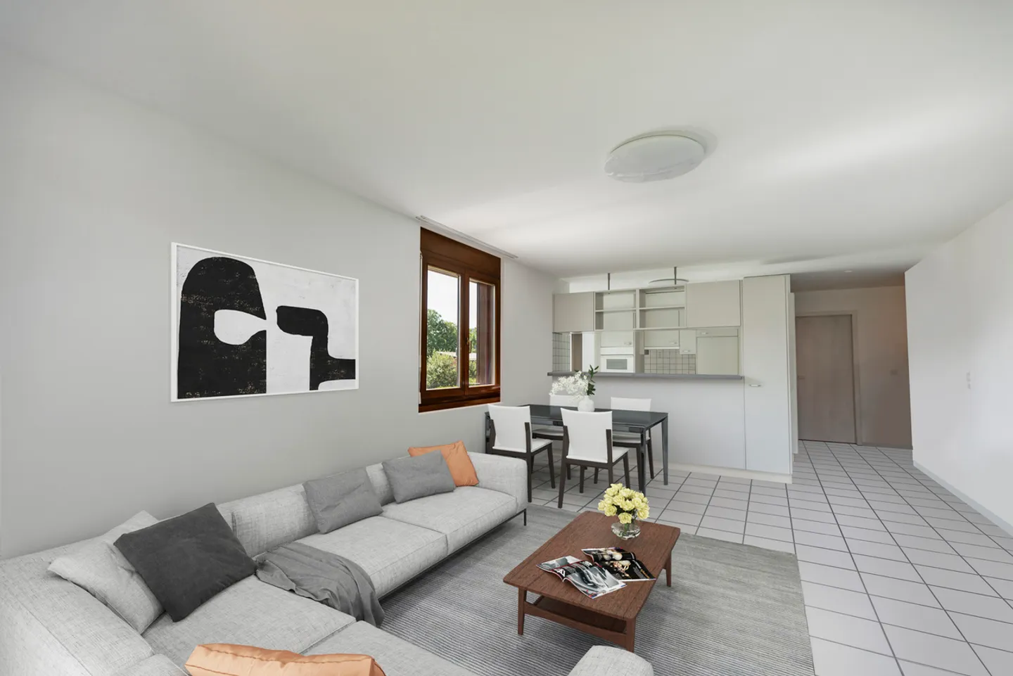 Beautiful bright 3.5-room apartment with terrace - Photo 3 of 9