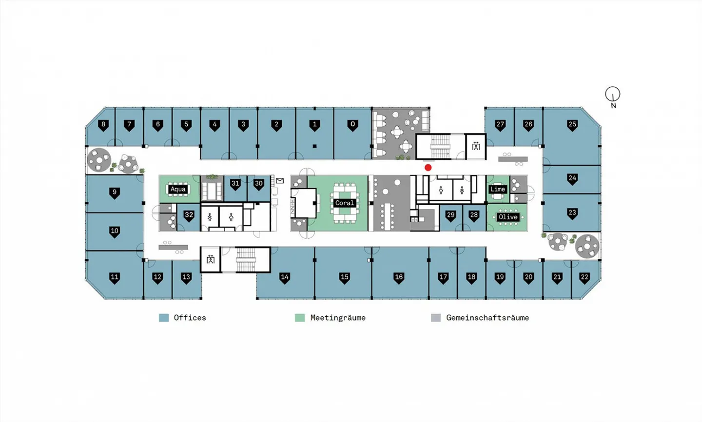 Ufficio di squadra per un massimo di 6 persone efficiente, tranquillo, pronto per essere abitato - Di... - Foto 2 di 12