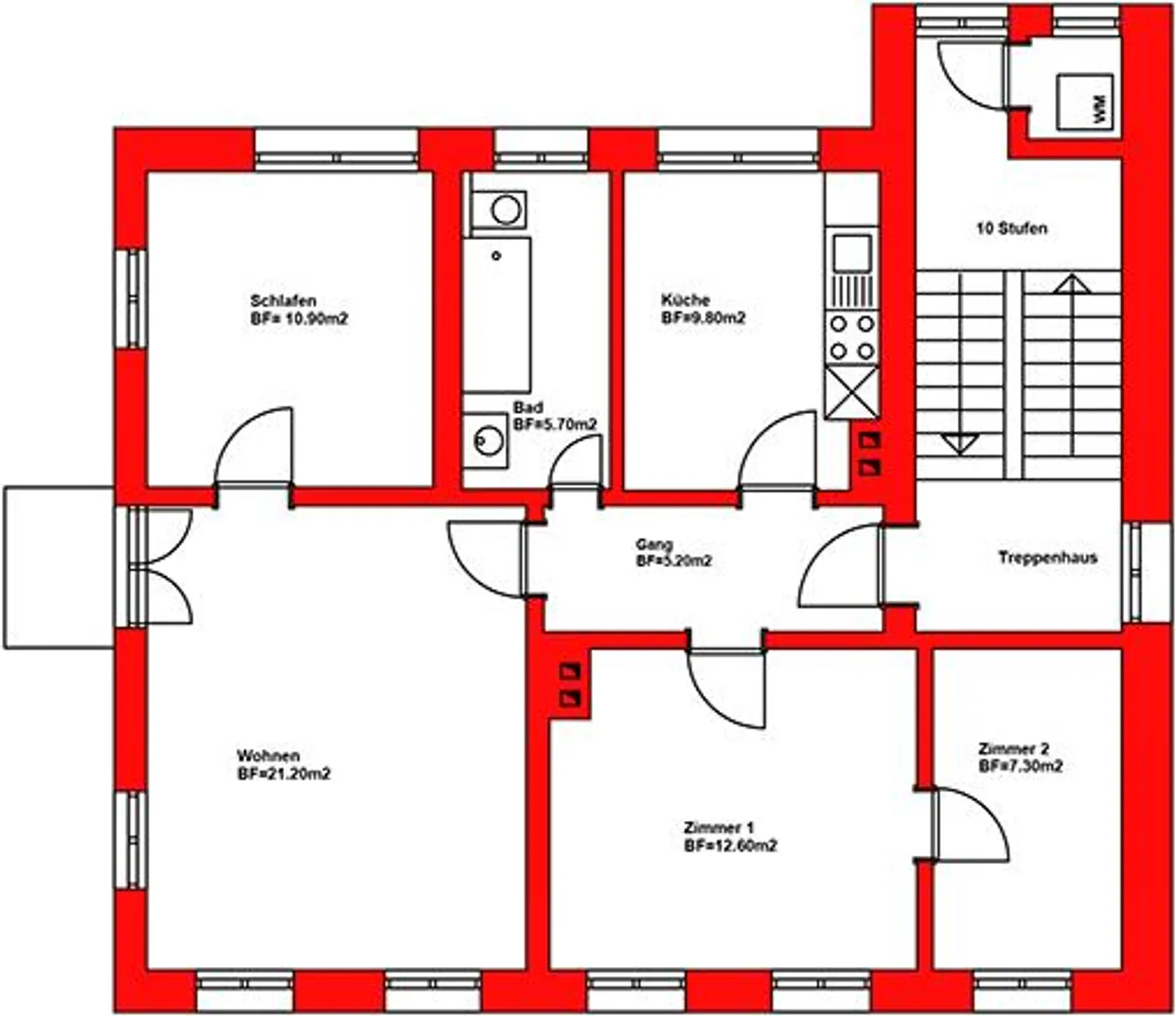 Geräumige 4.5-Zimmer-Wohnung - Foto 6 von 6