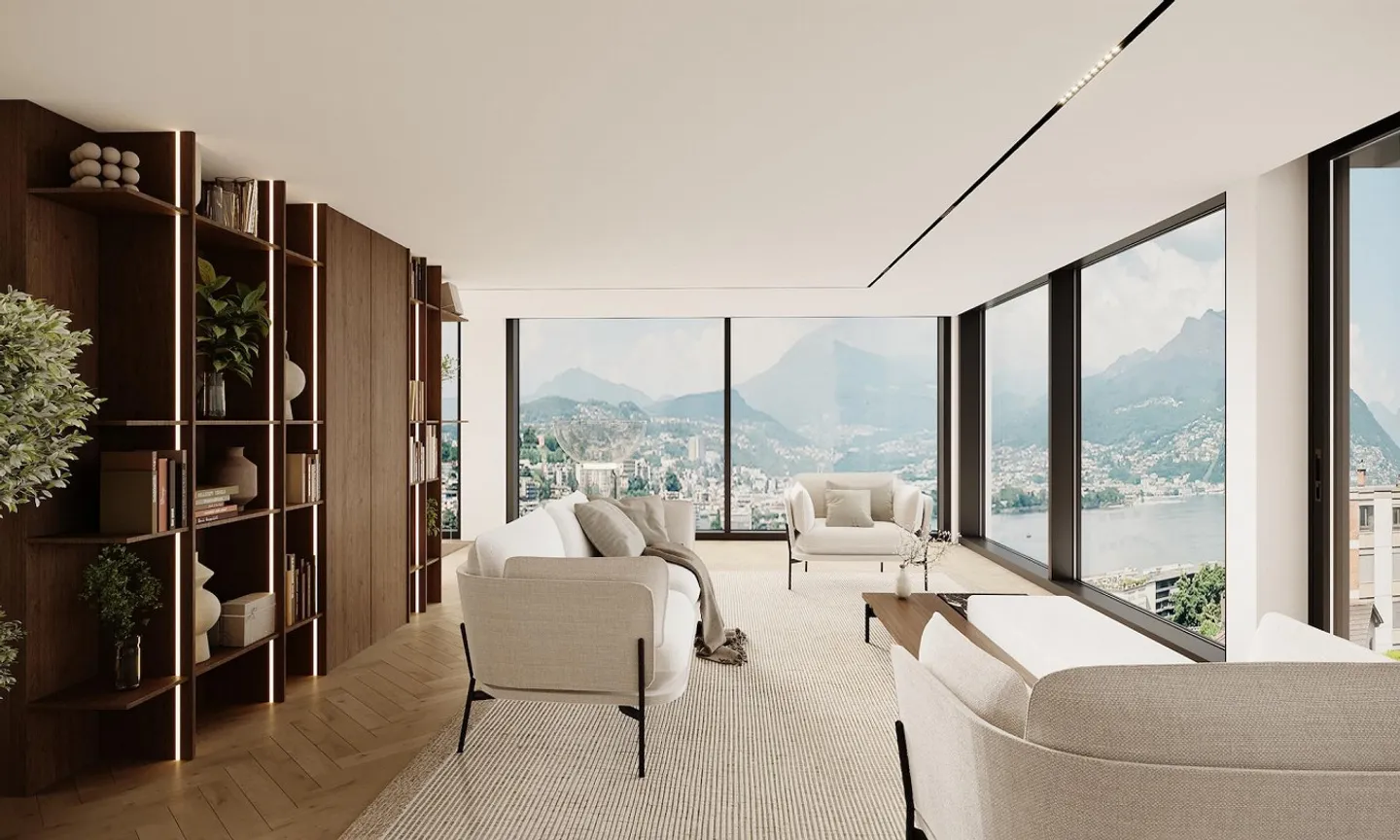 Penthouse with stunning panoramic view and lake - Photo 1 of 13