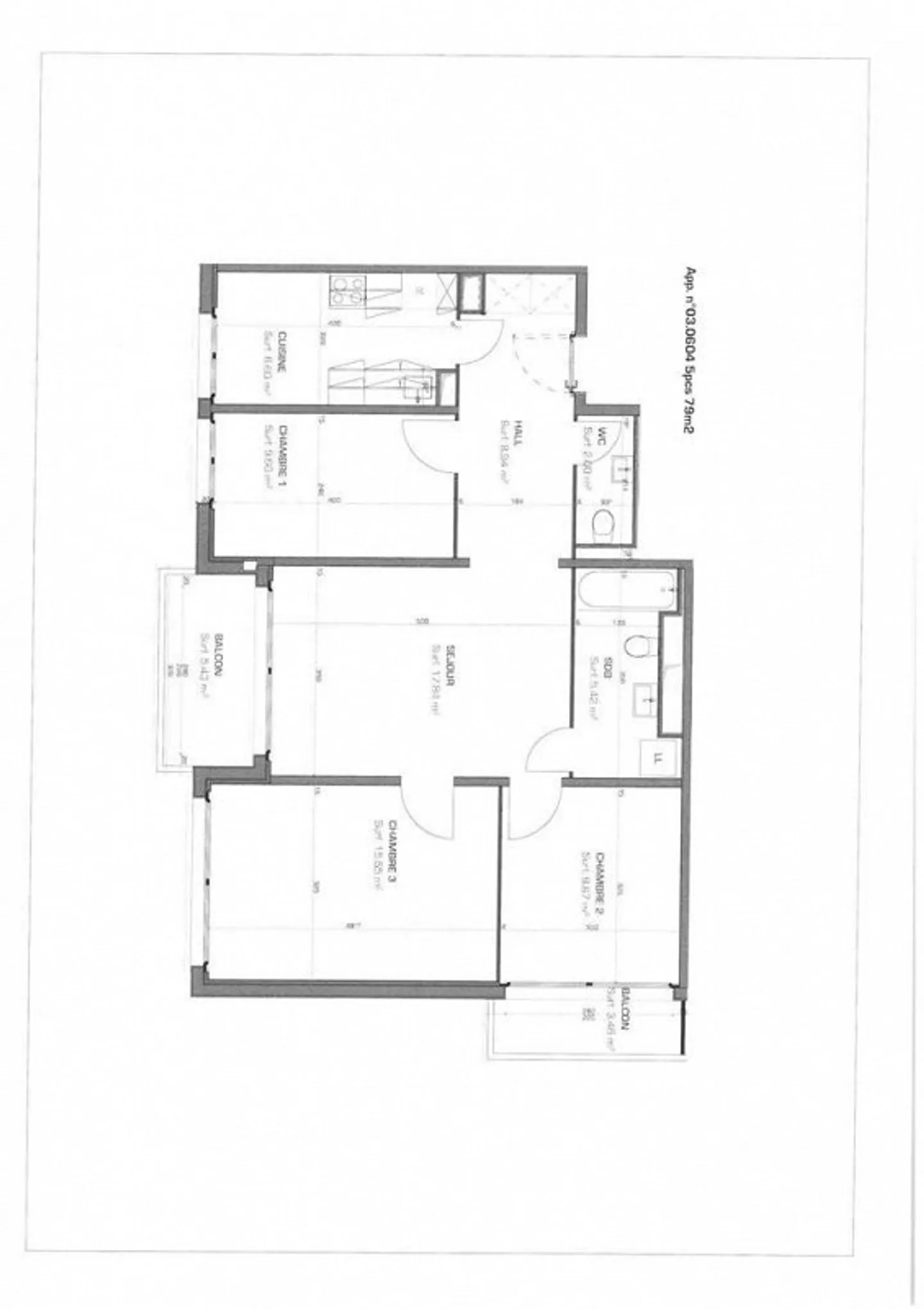 Bellissimo appartamento di 5 stanze di 79 m2, zona tranquilla, vista libera - Foto 7 di 7