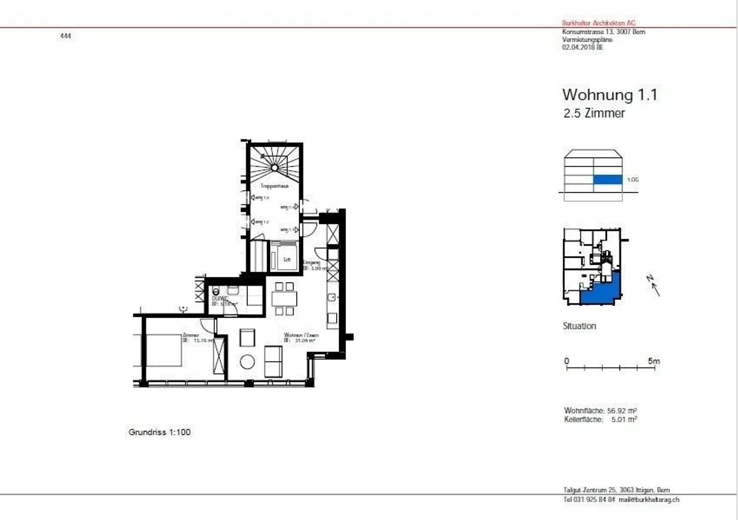 Freshly renovated 2.5-room apartment near the city - Photo 7 of 7