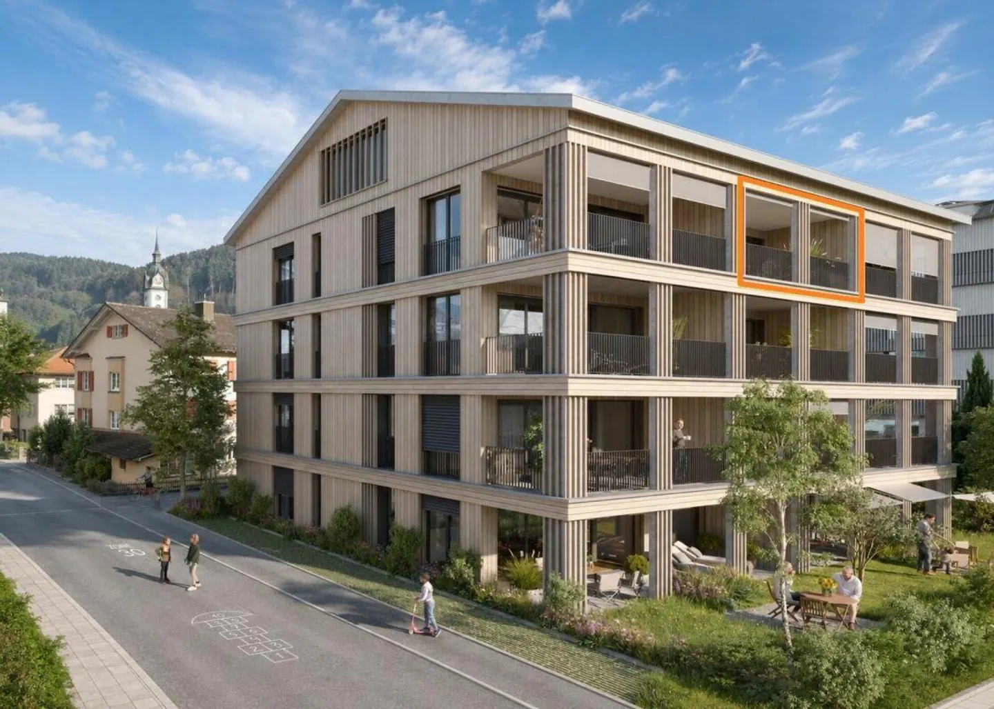 Prima locazione - Esclusivo appartamento nuovo di 2½ locali con balcone vetrato - Foto 1 di 3
