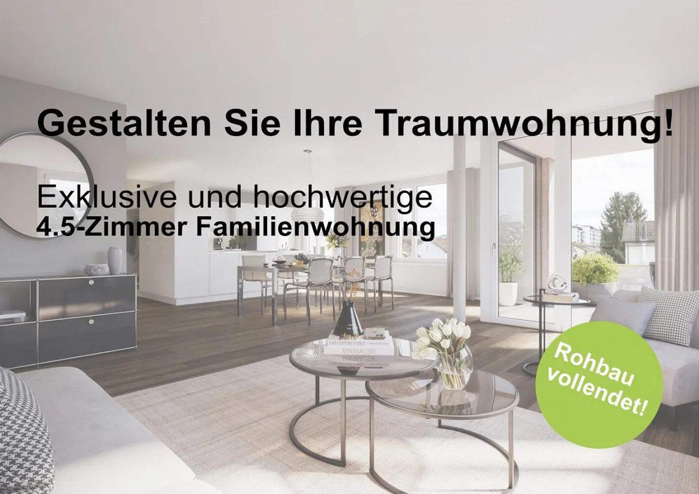 Traumwohnung mitgestalten: Exklusive 4.5-Zimmer Wohnung - Foto 1 von 12