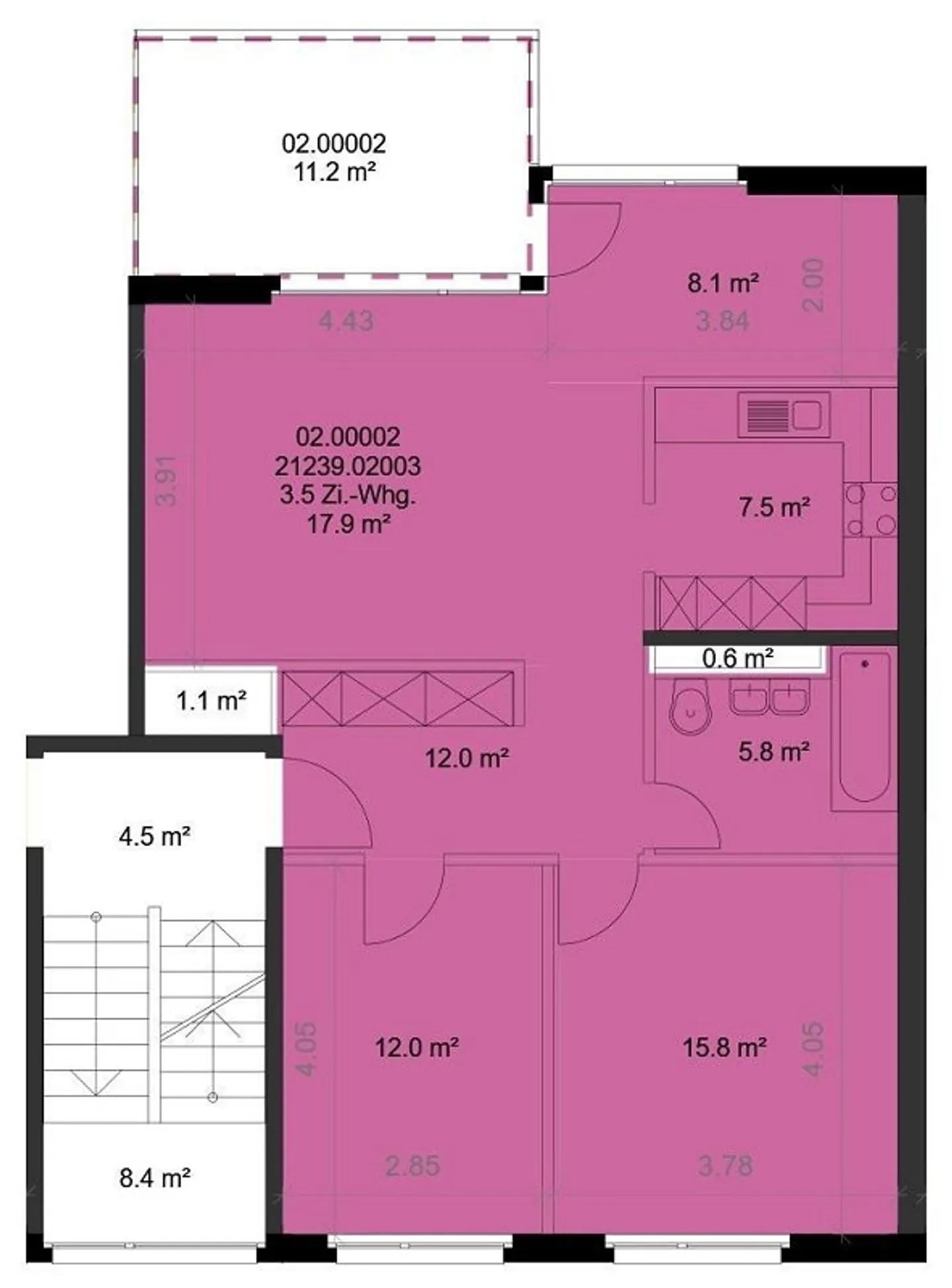 Modernes 3.5-Zimmer Apartment - Foto 8 von 8