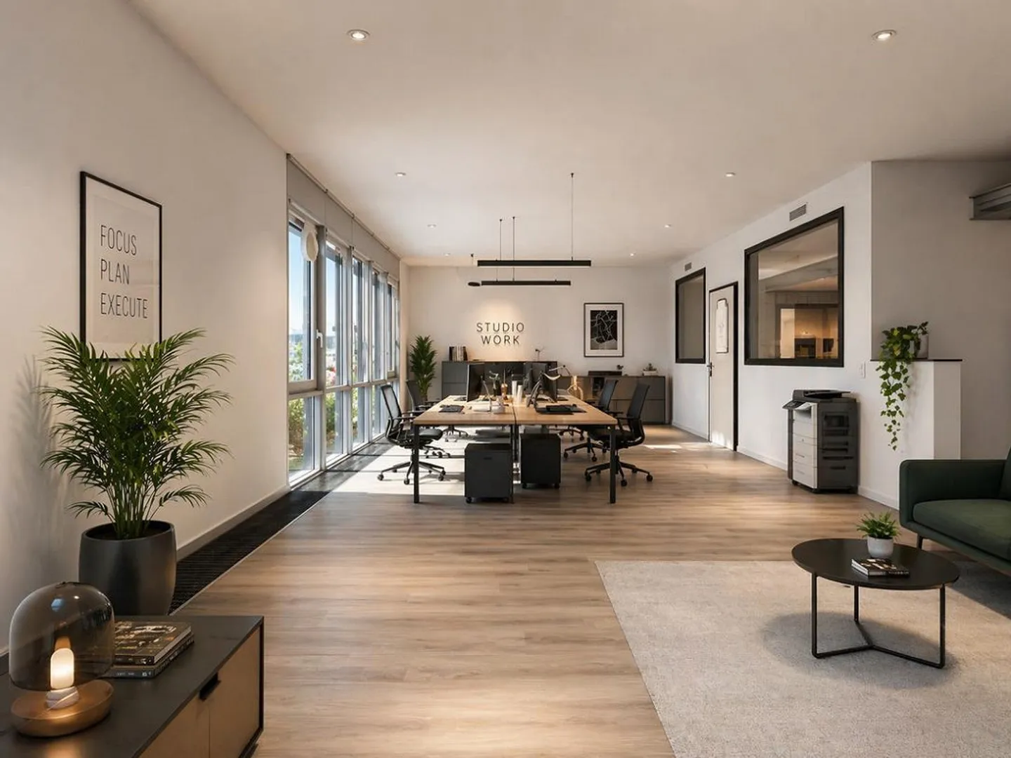 LUGANO - SPACIOUS OFFICE FOR RENT WITH LAKE VIEW OF 217 SQM - Photo 1 of 10