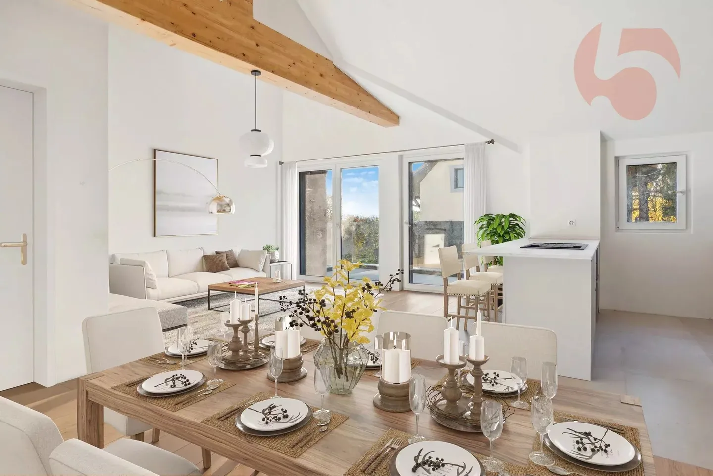 Déjà 4 lots vendus ! Il ne reste que 2 appartements de 4,5 pièces - lot n° 5 - Photo 1 sur 8