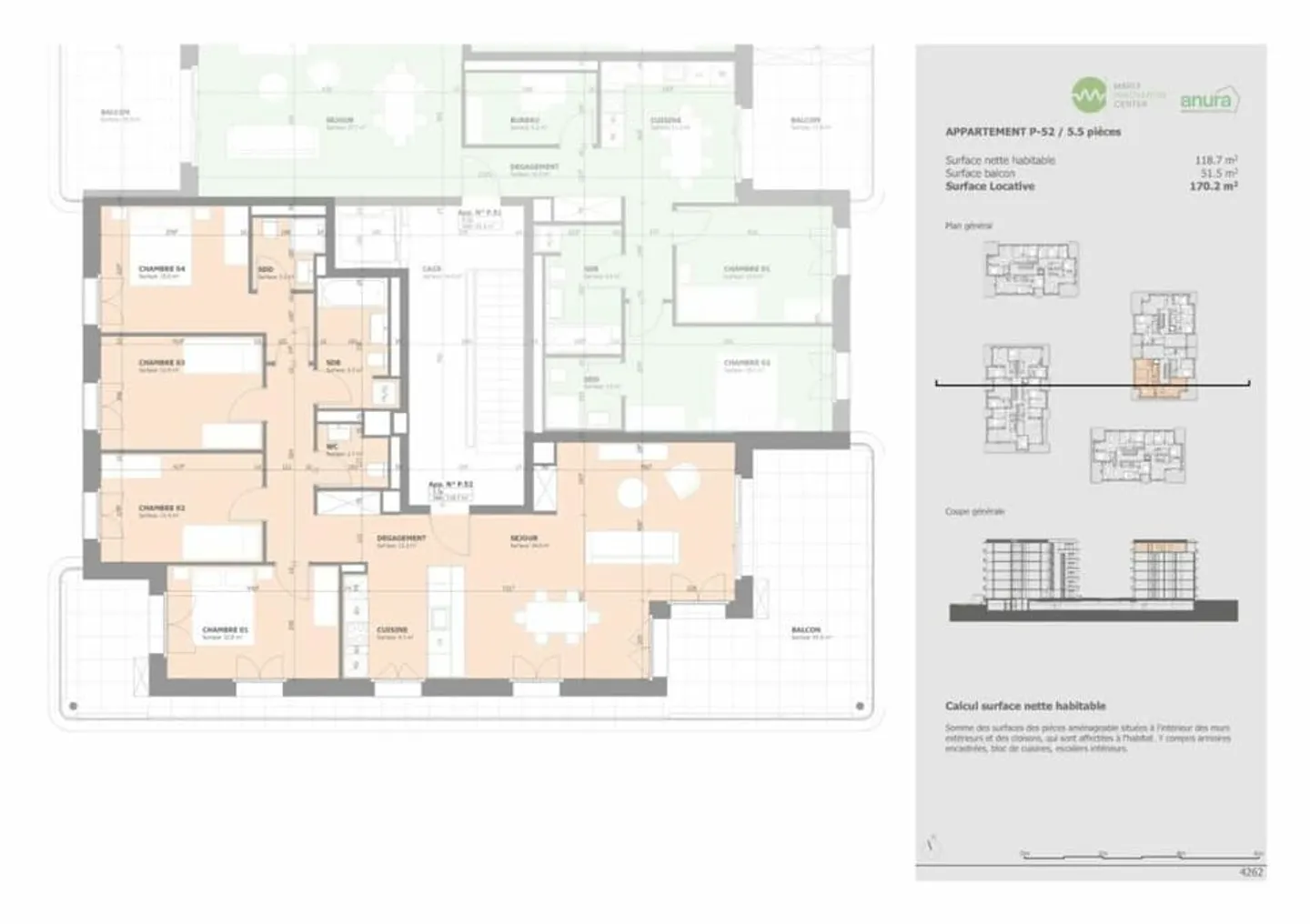 Prairie 4 - Appartement 5.5 pièces en attique - Photo 6 sur 6