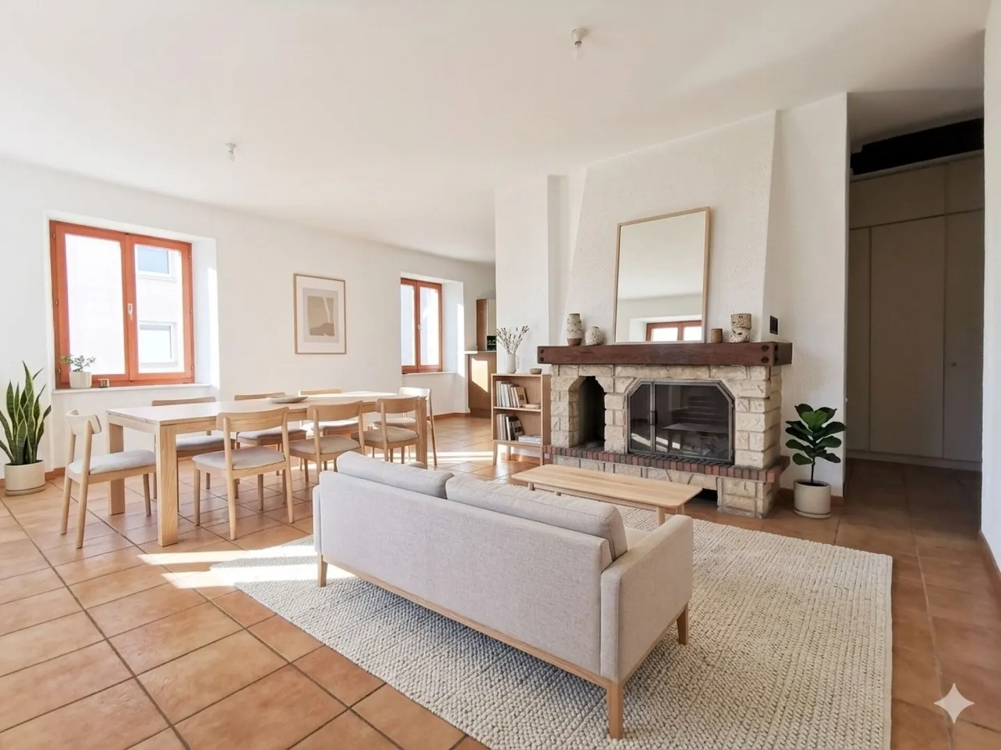 Ampio appartamento di 4,5 locali con camino - Foto 4 di 5