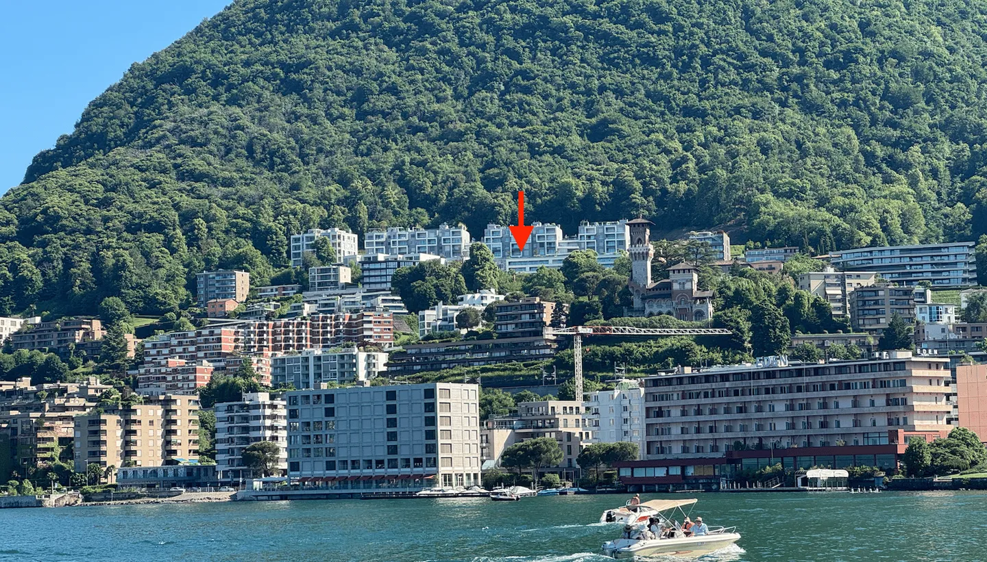 Luxuriöse 4,5-Zimmer-Wohnung mit Seeblick in Paradiso - Foto 2 von 3