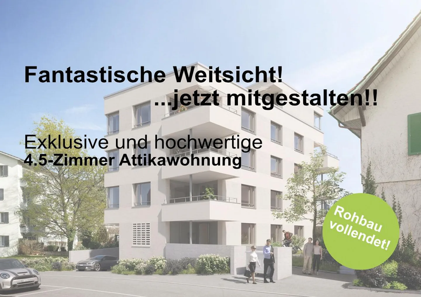 Traumwohnung mitgestalten: Exklusive Attikawohnung an ruhiger und zentraler Lage - Foto 1 von 12