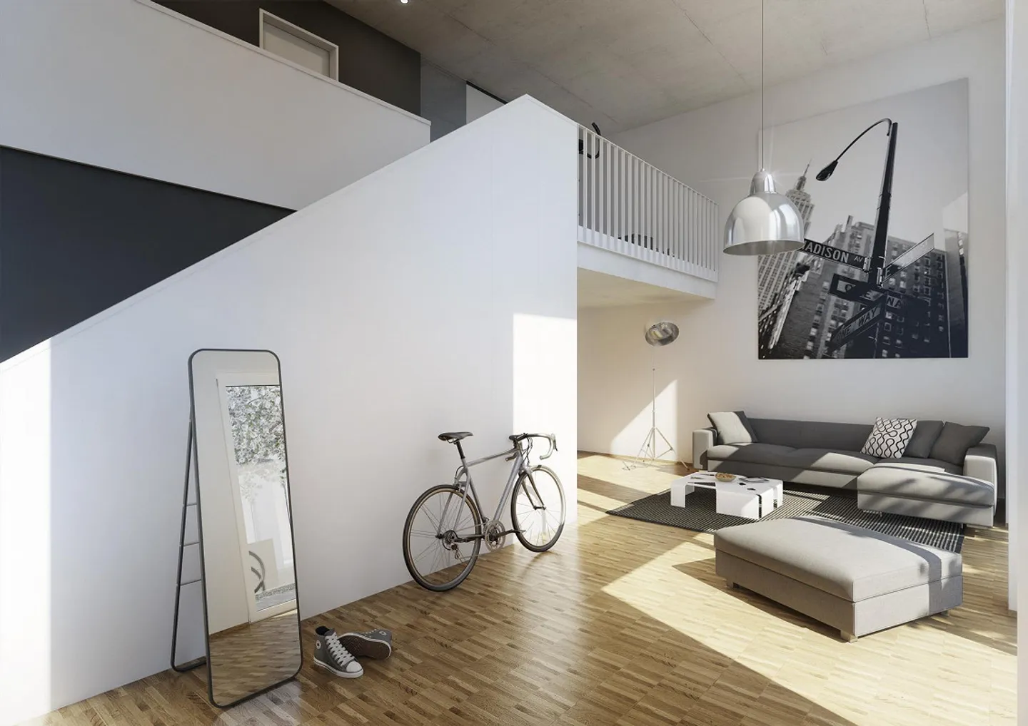 Stylisches Loft-Apartment in der Stadt - Foto 2 von 12