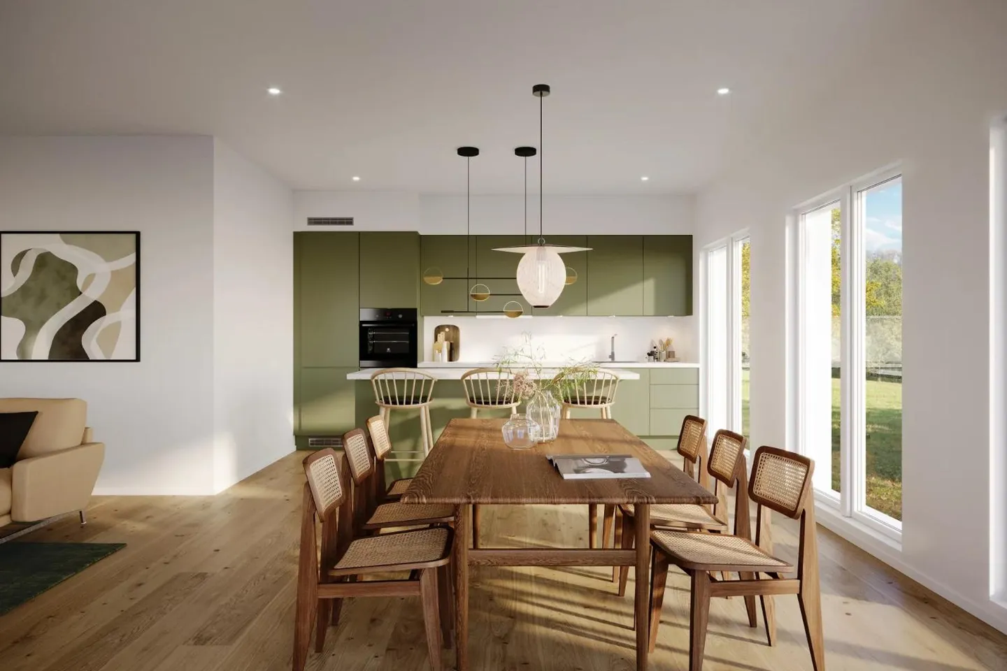 Zeitgemäßes Apartment mit Terrasse - Foto 6 von 8