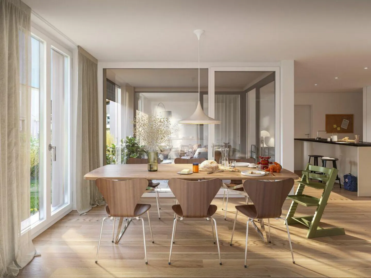 Appartamento giardino attraente con 4,5 stanze - Foto 2 di 3