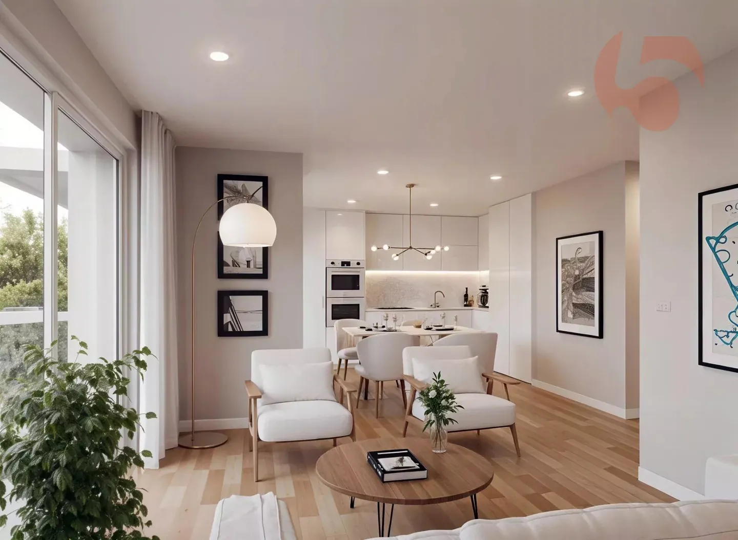 Bellissimo appartamento di 3,5 stanze di alta qualità in un edificio elegante e contemporaneo - Foto 1 di 9