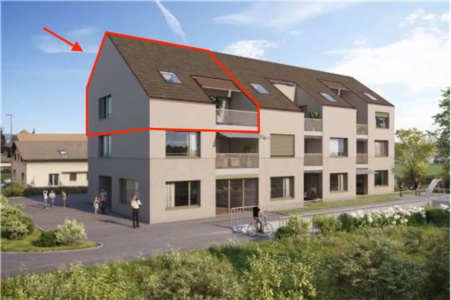 Appartamento maisonette moderno, quasi nuovo di 4,5 stanze - Foto 9 di 13