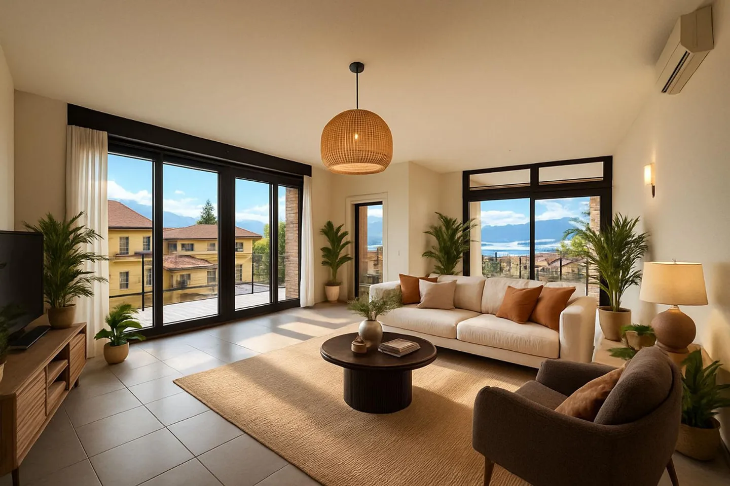 Appartement en Attique 5.5 avec vue sur le lac à Muralto - Résidence secondaire - Photo 2 sur 6