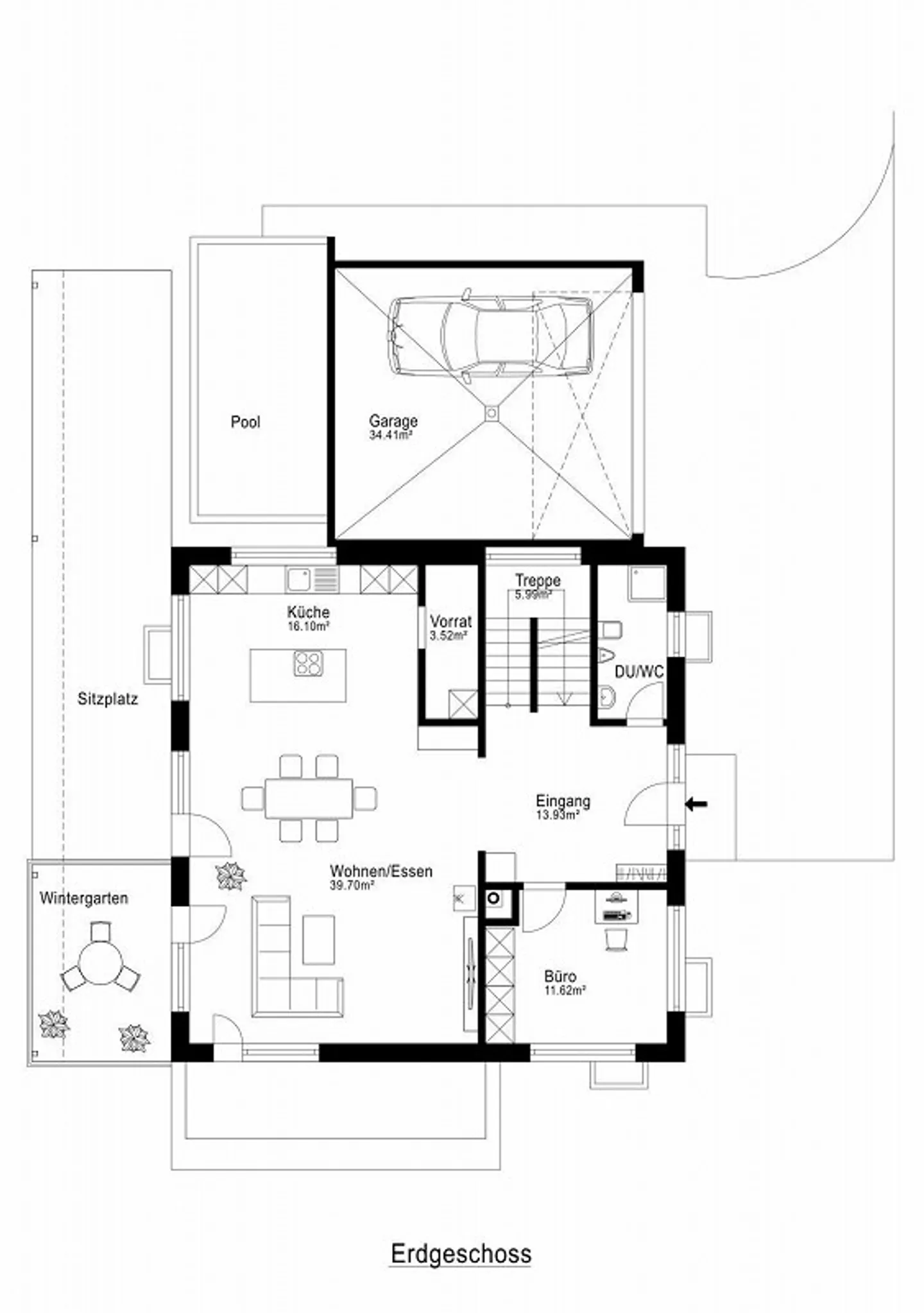 Exklusives grosses 7.5-Zimmer EFH mit Poolanlage - Foto 8 von 10