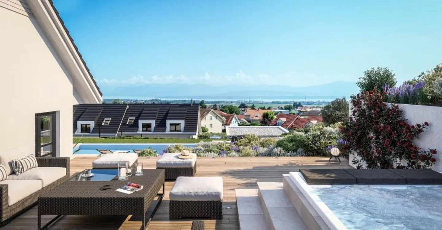 Contemporary villa with lake and Mont-Blanc view in Trélex - Photo 3 of 3