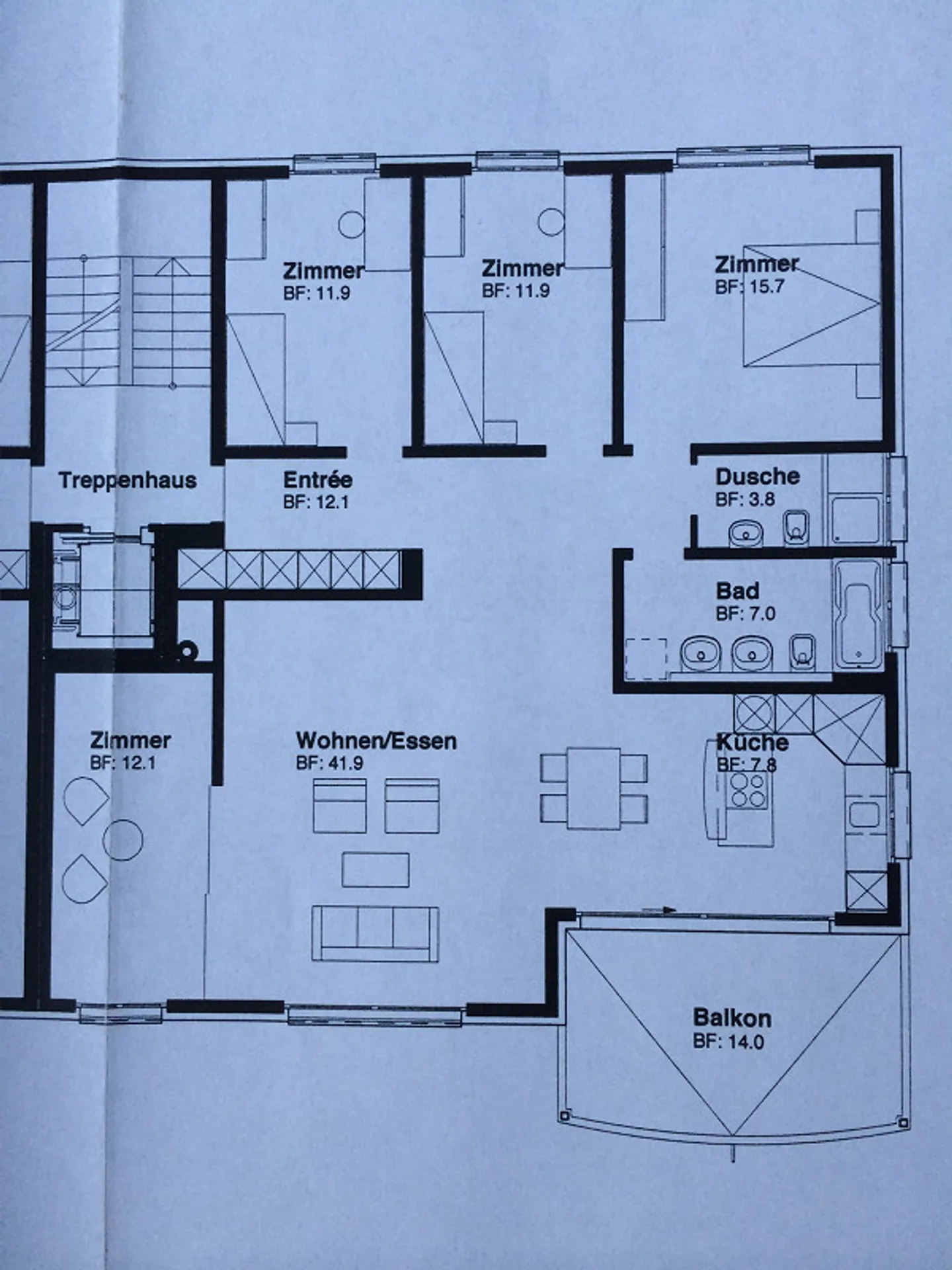 Modern 5.5 room apartment on the 1st floor - Photo 4 of 4
