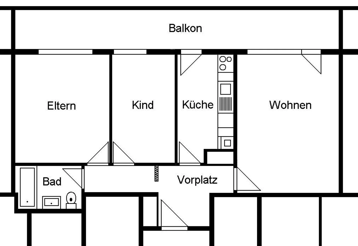 3-room apartment with spacious balcony - Photo 10 of 10