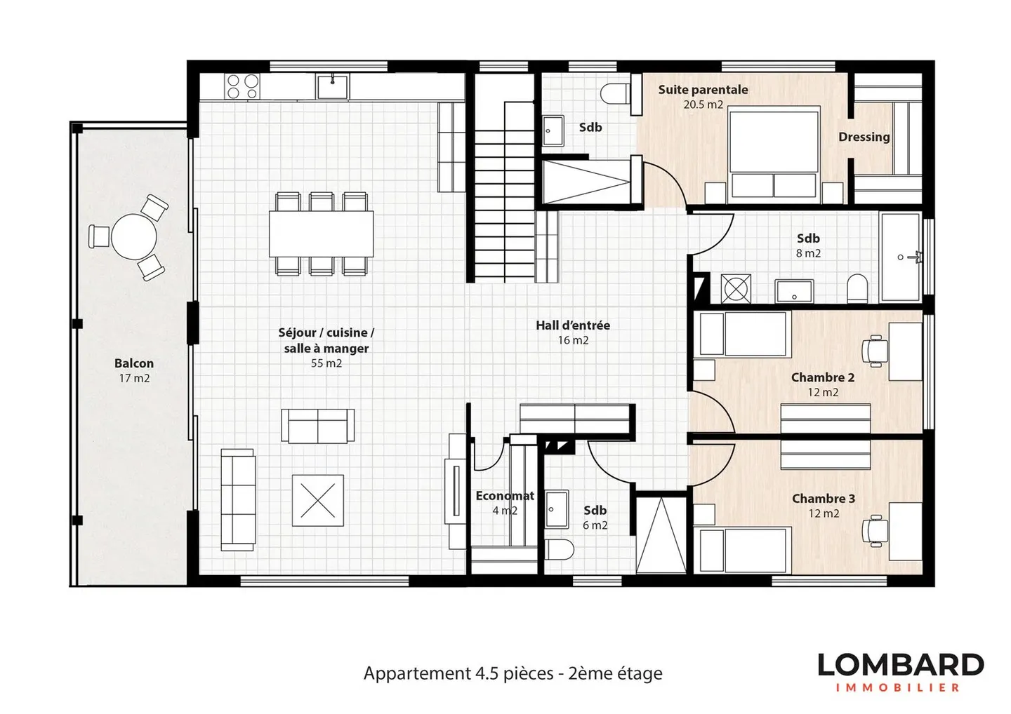Appartement d’exception de 4.5 pièces avec terrain privatif - Photo 11 of 11