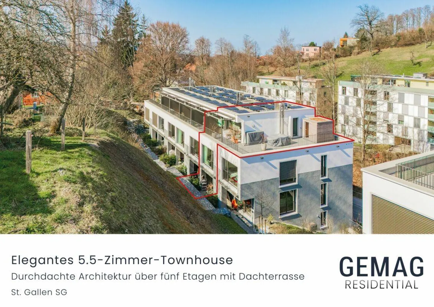 Stilvolles 5.5-Zimmer-Townhouse - Foto 1 von 14
