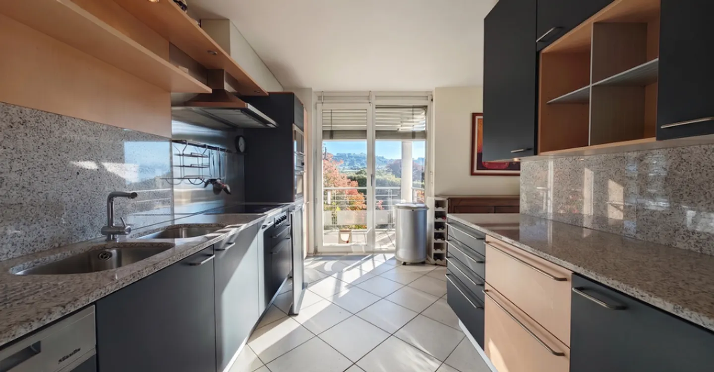 180-degree panoramic view of Lake Geneva - Spacious 4.5 rooms - Photo 4 of 9