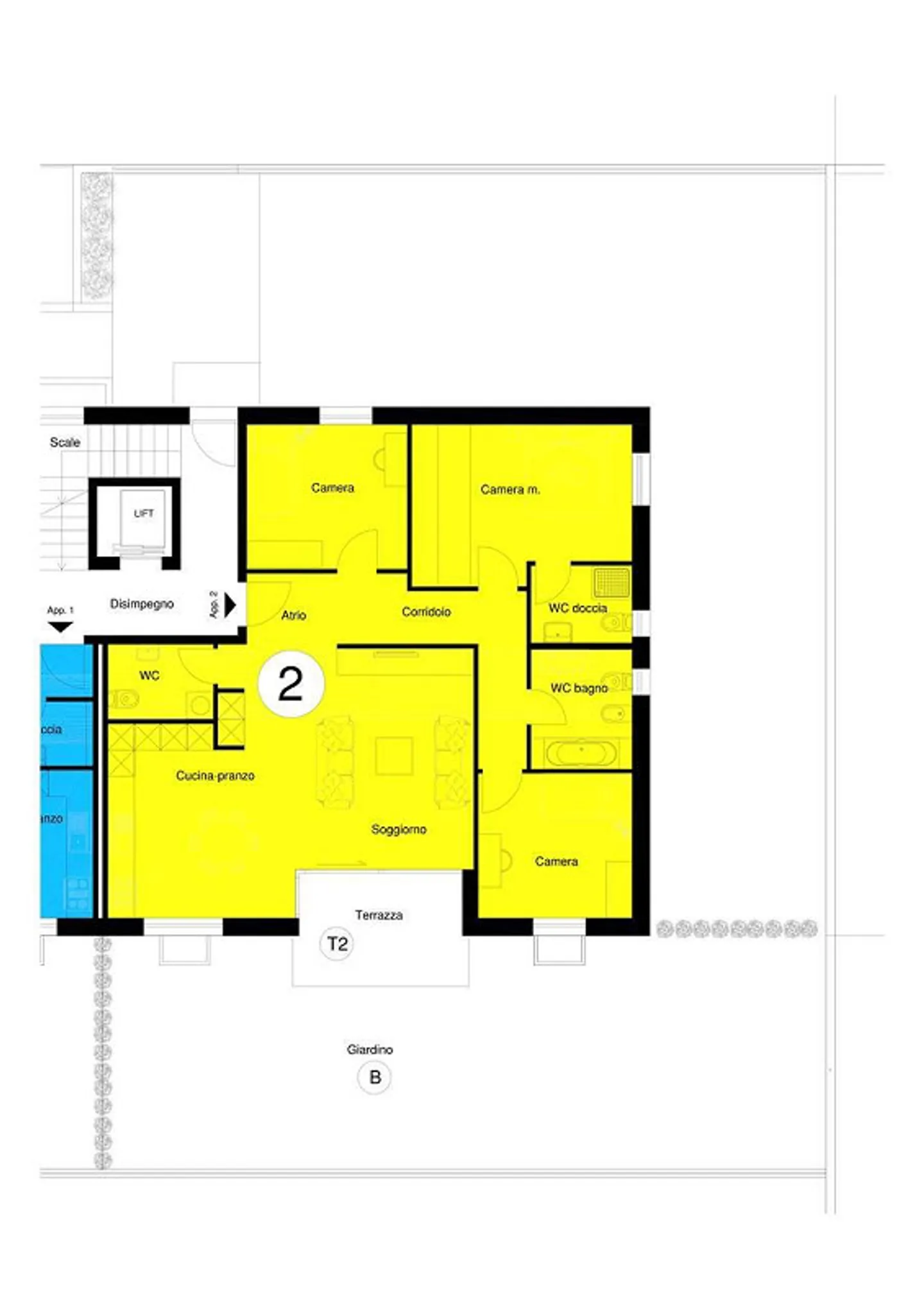 Cadenazzo - Modern 4.5 mit großem Privatgarten - Foto 12 von 13