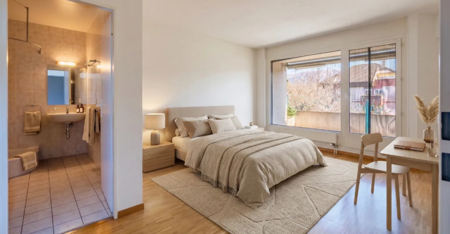 Dachgeschosswohnung zur Renovierung in Perly-Certoux - Foto 4 von 6