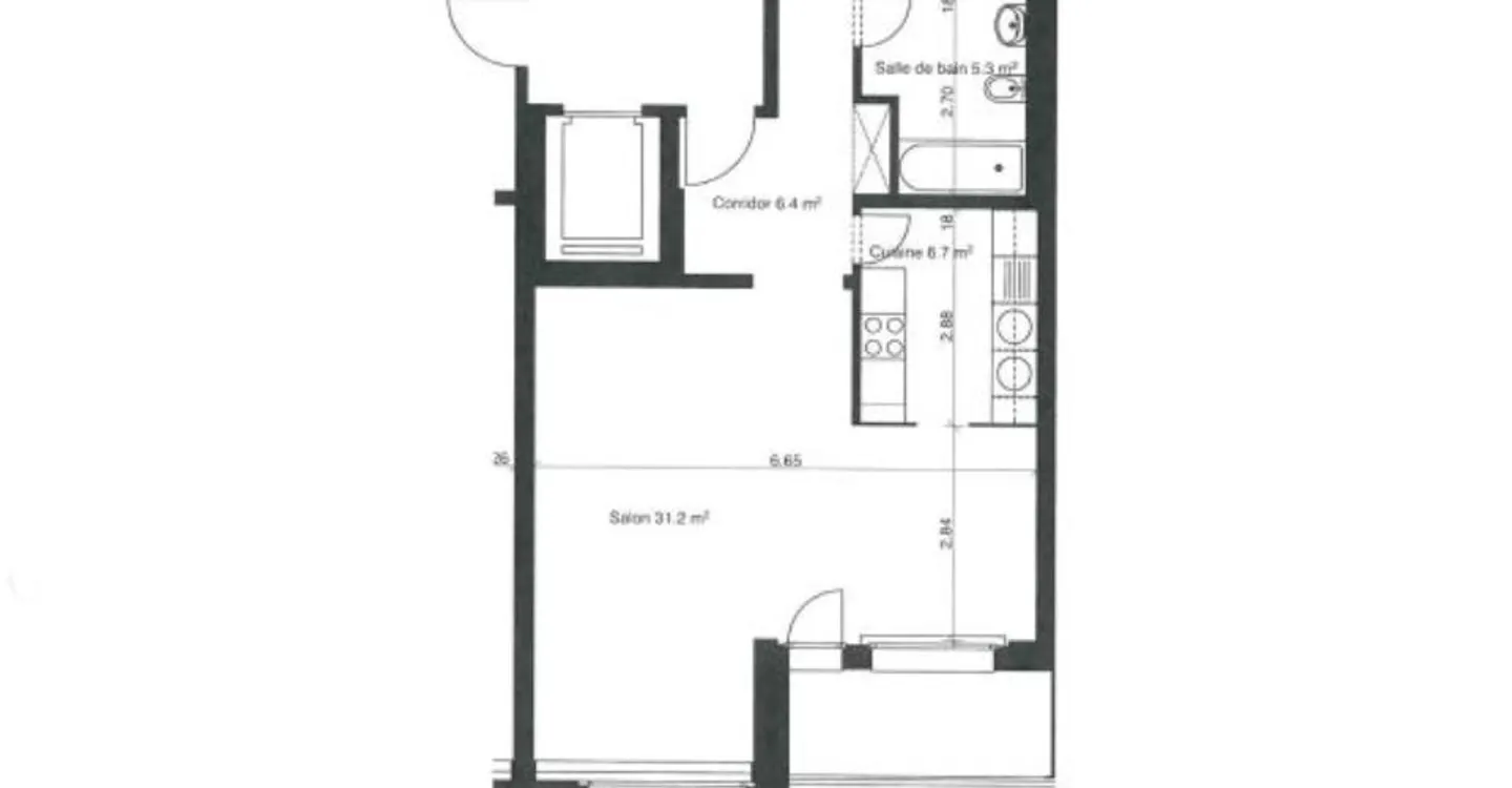 Appartamento di 2,5 locali al 7° piano - Foto 4 di 5